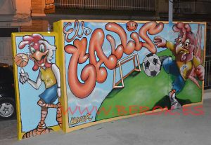 graffiti les roquetes del Garraf els gallis